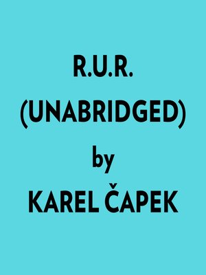 cover image of R.u.r. (Unabridged)